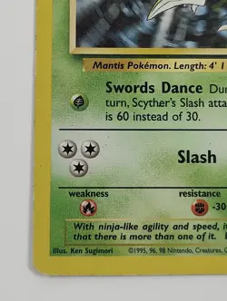 Scyther Jungle #26/64 NON-HOLO HP Rare Pokemon Card WotC - Image 4