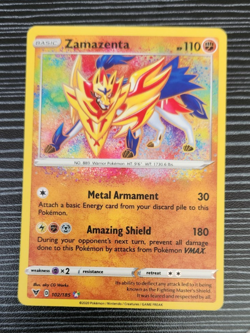 Pokemon- Vivid Voltage- Zamazenta 102/185- Amazing Rare Holo Card - Image 2