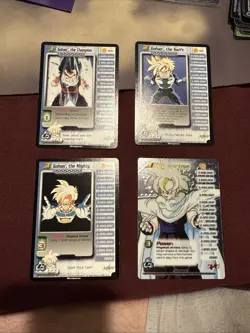 Gohan 1-3 + HT Cell Saga DBZ CCG Personality Card Set Dragon Ball Z Unlimited - Image 1