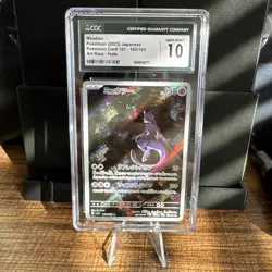 CGC 10 ✨ Mewtwo 183/165 Holo AR 151 sv2a Pokemon Card Japanese 🌆 - Image 1