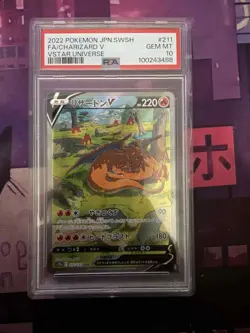 PSA 10 GEM MINT Charizard V 211/172 SPECIAL ART RARE Japanese Pokemon Card 150 - Image 1