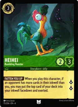 Disney Lorcana Heihei - Bumbling Rooster Card Regular Uncommon - Image 1
