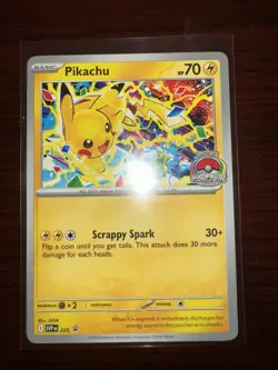 Pikachu 2025 World Championship SVP 225 Promo Card Winner's Edition NM - Image 1