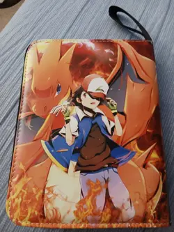 4 Pocket Trading Card Binder Pokemon Ash Charizard Mega Charizard TCG CCG - Image 3