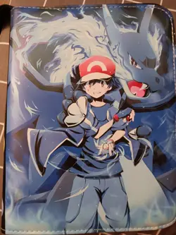 4 Pocket Trading Card Binder Pokemon Ash Charizard Mega Charizard TCG CCG - Image 5