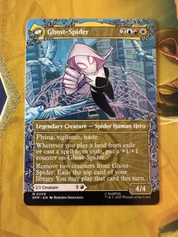 MTG Gwen Stacy (0209 Borderless) Marvel's Spider-Man Magic NM - Image 2