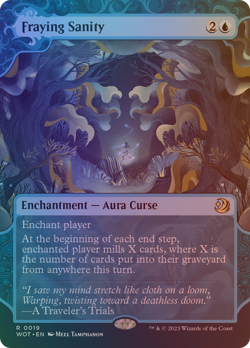 Fraying Sanity - WOT #19 | FOIL | NM | MTG | BORDERLESS | FULL ART | SHOWCASE - Image 1