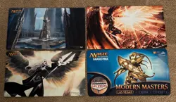 Magic Gathering Lot Of 4 Original Avacyn, Angel Of Hope Playmat by Ultra- - Image 1