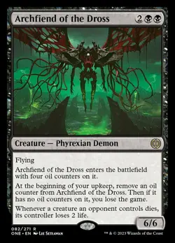MTG Archfiend of the Dross, NM-Mint, English Phyrexia: All Will Be One - Image 1
