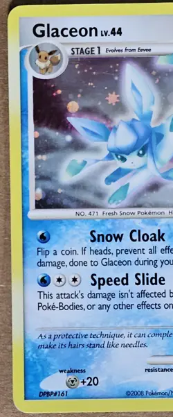 Glaceon Majestic Dawn HOLO Pokemon Card 2008 TCG 5/100 - Image 2