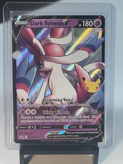 Pokemon TCG Celebrations Dark Sylveon V SWSH134 Black Star Promo Lot (2) - Image 2