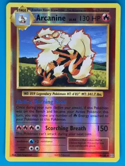 Pokemon - Arcanine 18/108 Reverse Holo [Evolutions Set] *Near Mint - NM* - Image 1
