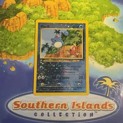 Pokemon Vintage Southern Islands Reverse Holo Marill 11/18 Rare WotC Promo - Image 1