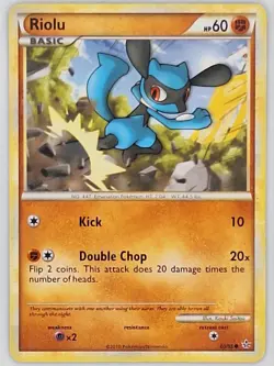 Riolu 60/95 Pokemon - HGSS Unleashed MP - Image 1