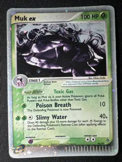 2003 Pokemon EX Dragon Muk EX Holo Rare 96/97 Lp-mp - Image 1