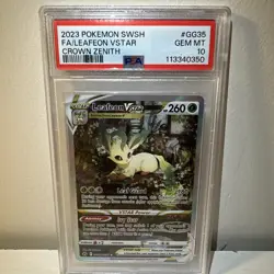 Pokemon TCG Leafeon VSTAR GG35/GG70 Crown Zenith Ultra Rare PSA 10 - Image 1