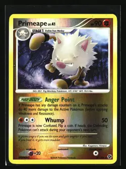 Pokemon PRIMEAPE 27/106 Reverse Holo (2008 Great Encounters) LP/Light Play - Image 1