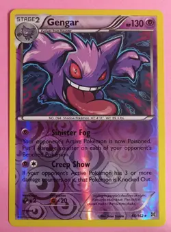 Pokemon TCG Gengar 60/162 XY BREAKthrough Holo Rare Reverse Holo Lightly Played - Image 1