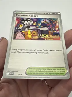 INDONESIAN 2025 World Championship Promo - Paradise Resort Pokemon TCG 224 SV-P - Image 4