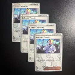 4x Colress's Tenacity 057/064 - Reverse Holo - NM Pokemon Shrouded Fable Playset - Image 1