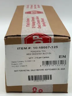 Auction #2 Pokemon TCG Mega Evolution Booster Box SEALED CASE - Image 1