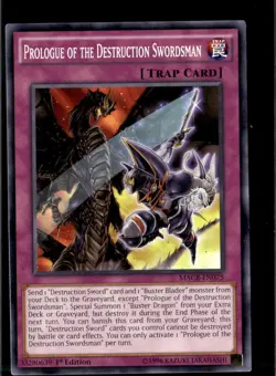 Yu-Gi-Oh Prologue of the Destruction Swordsman MACR-EN075 1st Edition Non Holo - Image 1