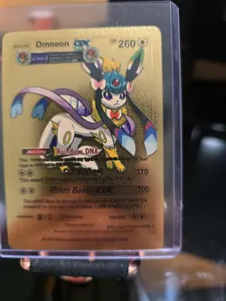 Omneon GX HP 260, Prism Beam GX 100 Gold Fan Art Pokemon Card - Image 2