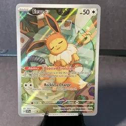 Pokemon TCG Eevee 173 Sv: Scarlet & Violet Black Star Promo Cards Full Art Holo - Image 1