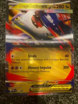 NEW Mega Latias Lenticular 3D Holo Promo JUMBO Pokemon Card - Image 1