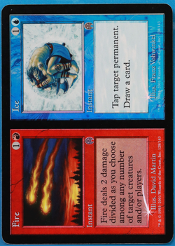 Fire and Ice FOIL Apocalypse PLD Red Blue Uncommon CARD (498119) ABUGames - Image 1