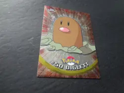2000 Topps Pokemon Chrome #50 Diglett Series 1 Trading Cards - Image 1