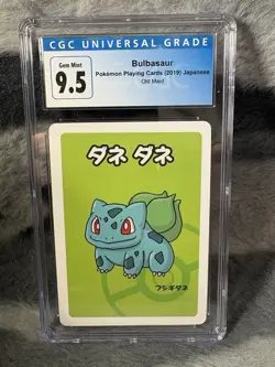 CGC 9.5 GEM MINT Bulbasaur Japanese Old Maid Pokemon Card 2019 - Image 1