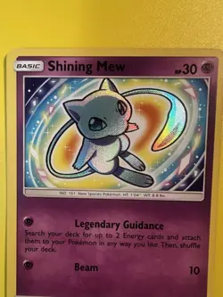 Pokemon TCG Shining Mew Holo Rare Card 40/73 Shining Legends Pack Fresh - Image 5