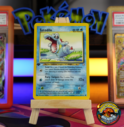 Pokemon Card Totodile 81/111 Neo Genesis 1st Edition Common NM- - Image 1