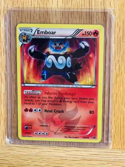 Emboar 100/99 Next Destinies Holo Pokemon 2012 Card TCG - Image 1