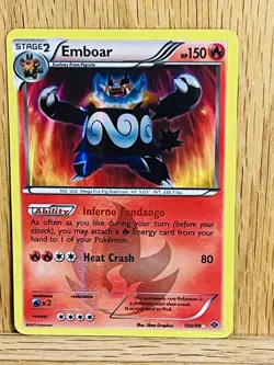Emboar 100/99 Next Destinies Holo Pokemon 2012 Card TCG - Image 2