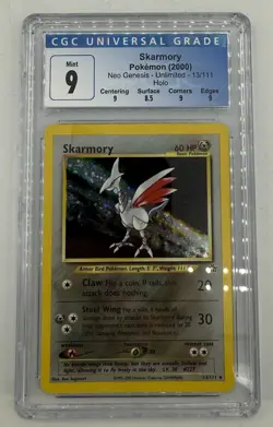 Skarmory 13/111 Neo Genesis Holo Rare 2000 Pokemon TCG Card CGC 9 - Image 1