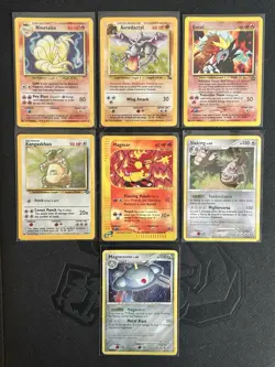 Pokemon TCG Vintage Holo 7 Card Lot - MP/Damaged - Image 1