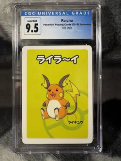 CGC 9.5 Raichu Old Maid 2019 Japanese Pokemon Card - Image 1