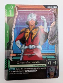 Gundam Card Game TCG - Char Aznable Alternate Art Foil - ST03-011 C+ - Image 1