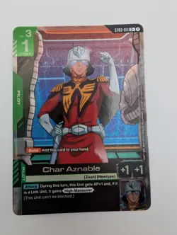 Gundam Card Game TCG - Char Aznable Alternate Art Foil - ST03-011 C+ - Image 2