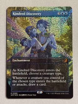 Kindred Discovery (Borderless Confetti FOIL) Wilds of Eldraine: Enchanting Tales - Image 1