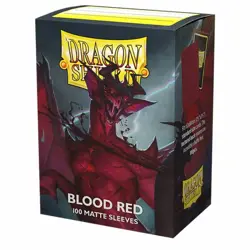 Dragon Shield Standard Size Matte Blood Red 100 CT for MTG / Pokemon More - Image 1