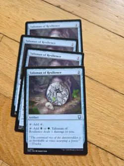 Mtg Talisman Of Resilience X4; Commander - Image 1