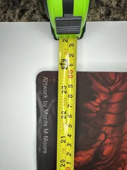 Fantasy Warrior Playmat by Monte M. Moore | Dragon Artwork MTG TCG Mat - Image 3