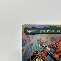 MTG FOIL Spider-Ham, Peter Porker Borderless - Marvel's Spider-Man #201 - Image 2