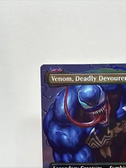 MTG Venom, Deadly Devourer 22 Rare Foil Borderless Marvel Spider-Man Eternal - Image 2