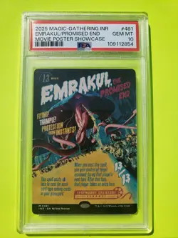 2025 MTG INNISTRAD REMASTERED MOVIE POSTER SC EMRAKUL, THE PROMISED END PSA 10 - Image 1