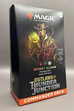 Magic MTG Outlaws of Thunder Junction: Desert Bloom Commander Deck (SEALED) - Image 1