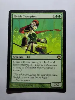 MTG Elvish Champion Duels of the Planeswalkers LP Magic the Gathering - Image 1